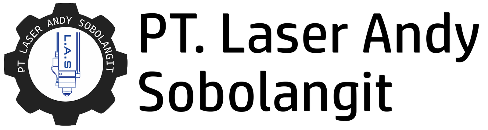 logo text - pt laser andy sobolangit - jasa laser cutting surabaya